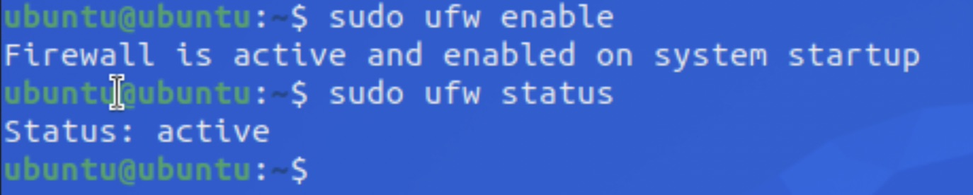 UFW active